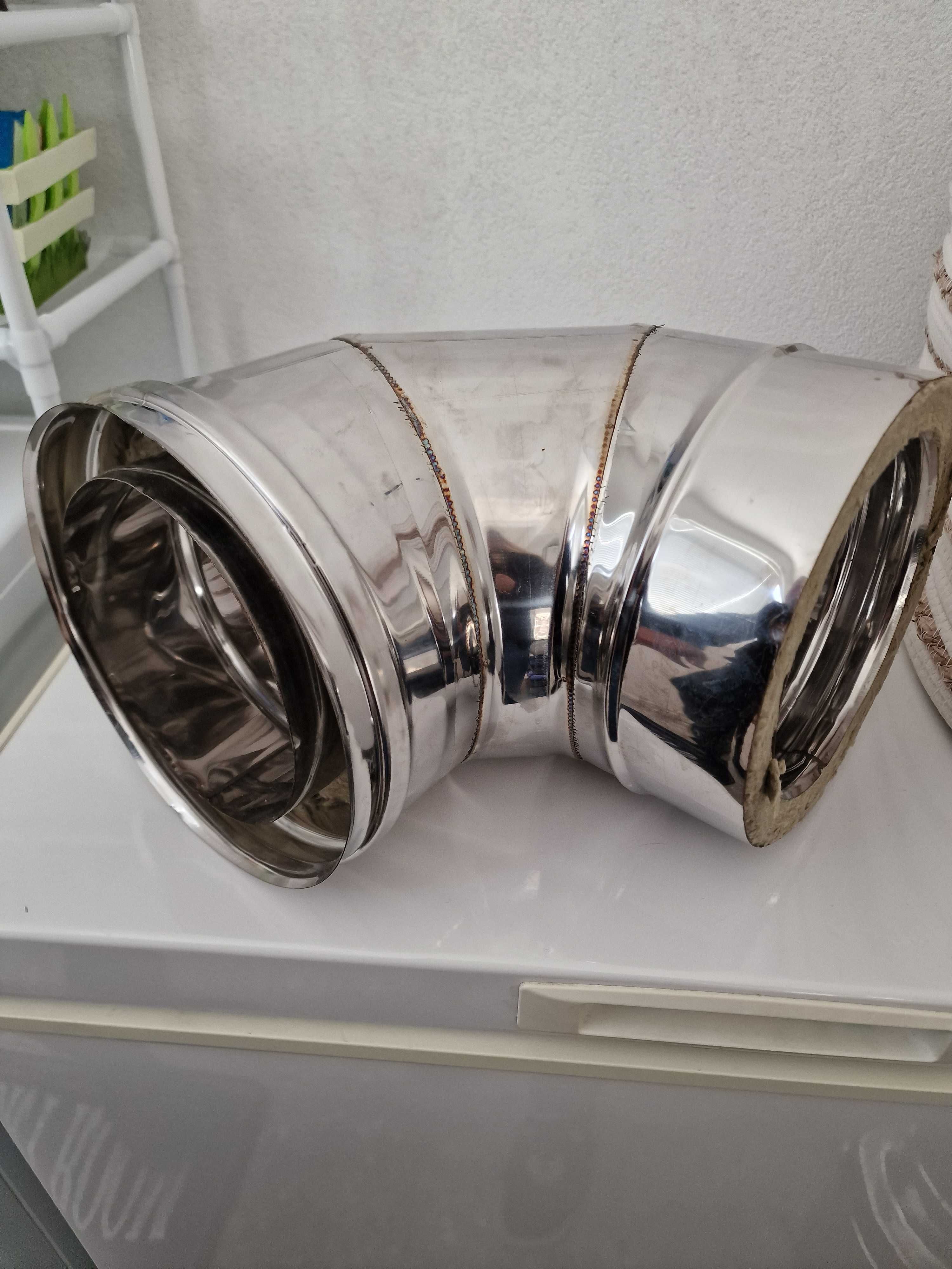 Димоотводно Коляно Инокс 90° с изолация