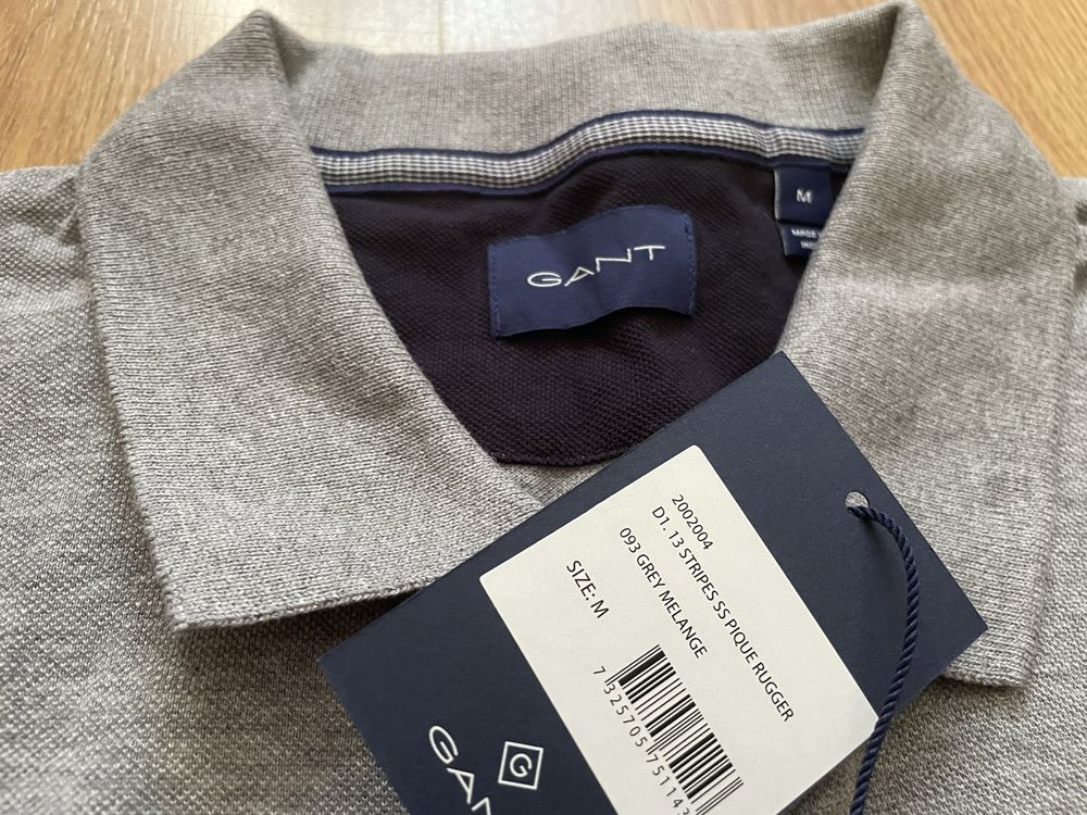 GANT Stripes Pique Rugger Slim Fit M