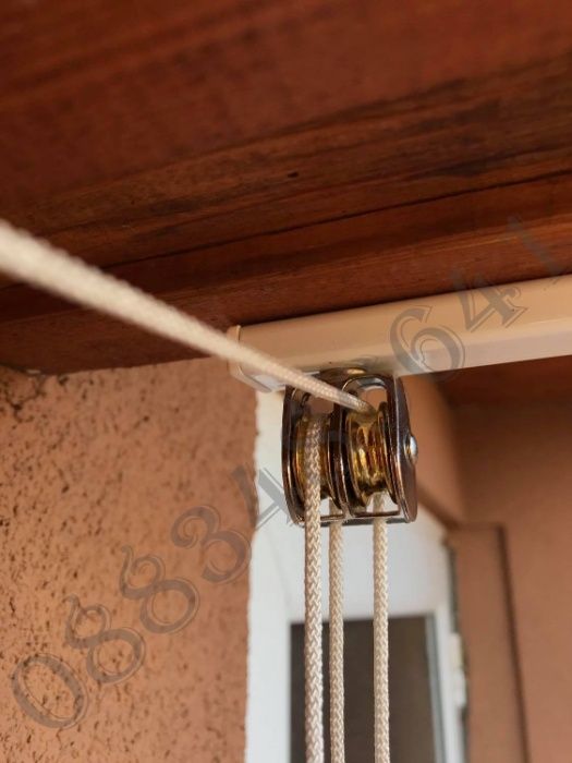 Здрав таванен простор  за сушене на дрехи - (ДВОЙНА РОЛКА) (МЕТАЛЕН)