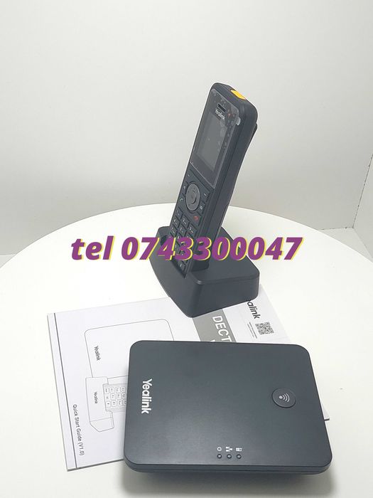 Telefon Voip Wireless Yealink W79p  W59r Negru 10 Sip Support