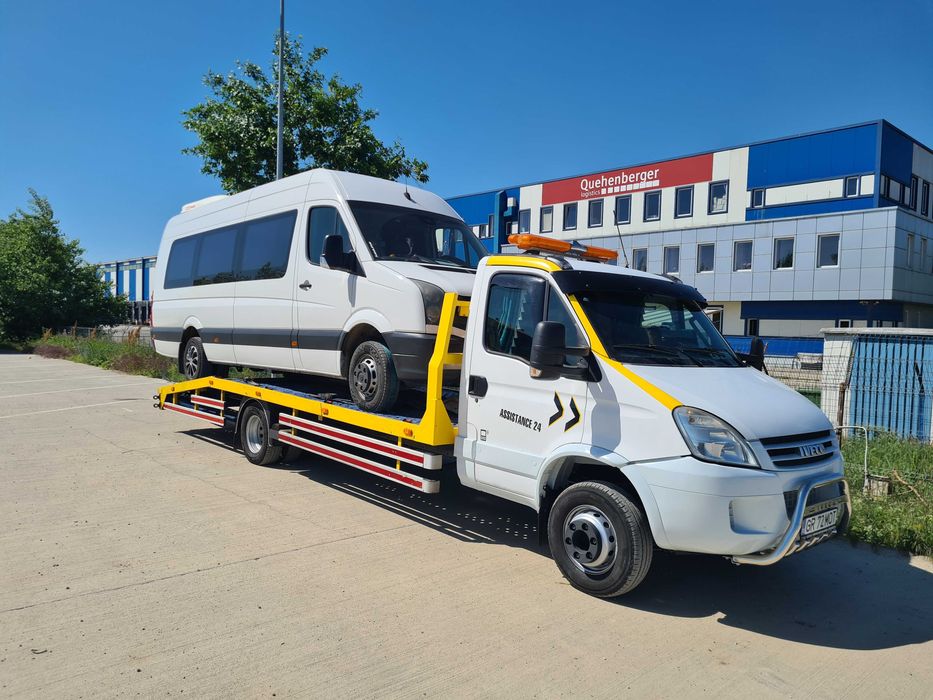 Tractari auto Transport utilaje tractor u650 manitou microbuz dube etc