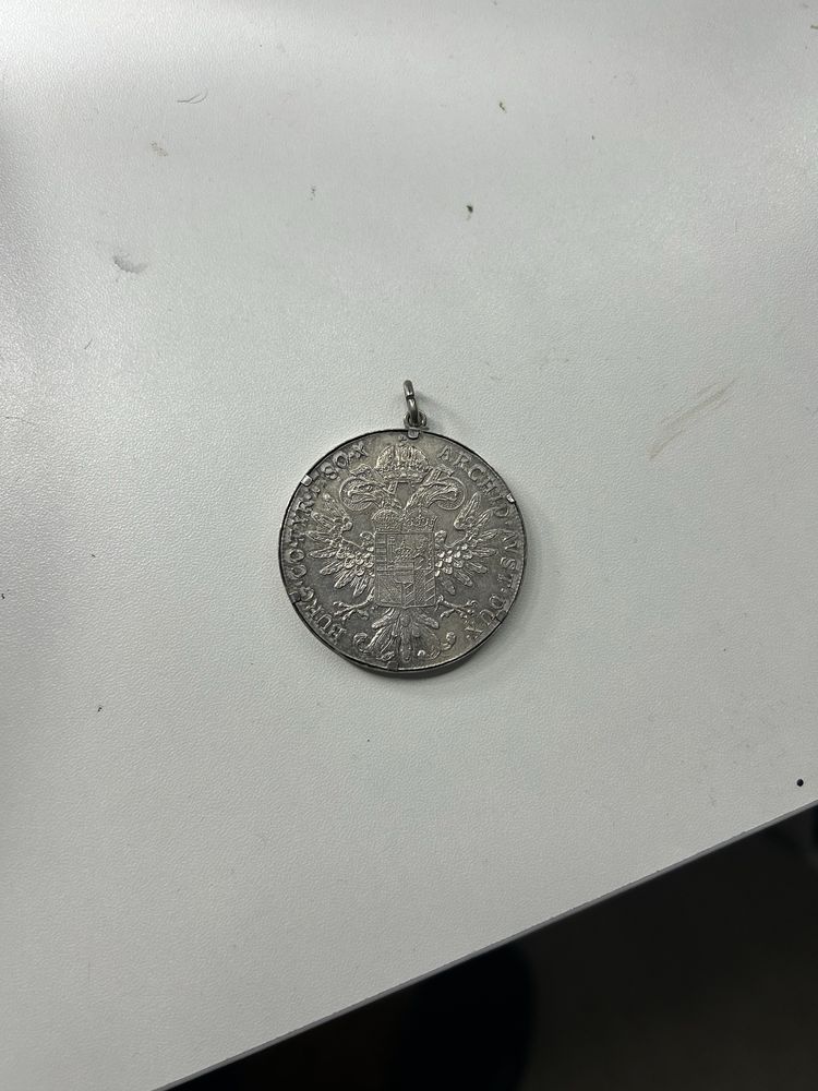 talisman bani vechi moneda argint , pandantiv