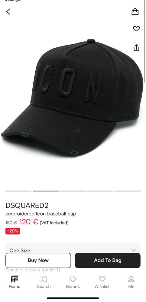 Оригинална шапка Dsquared2