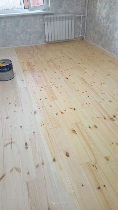 Шлифовка пол паркет палубний пол реставратсия укладка ламинат бамбук