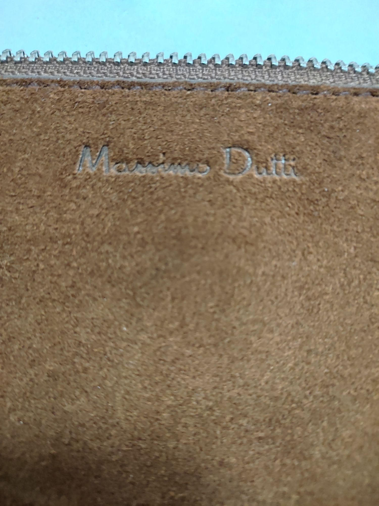 Велурена чанта Massimo Dutti