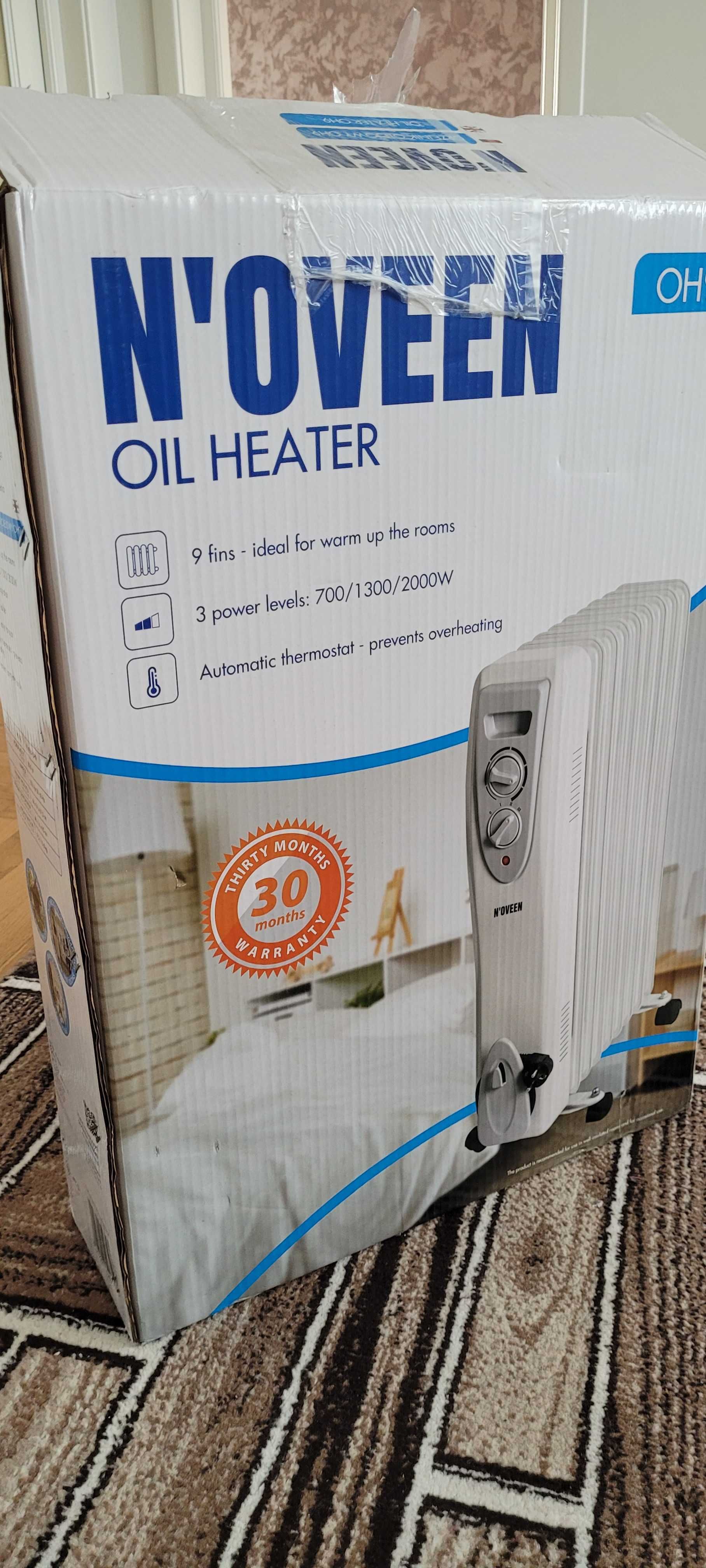 Calorifer electric cu ulei 2000 W, 9 elementi, 3 trepte de putere