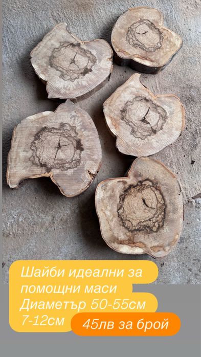 Дървени шайби за декорация лампи и др.