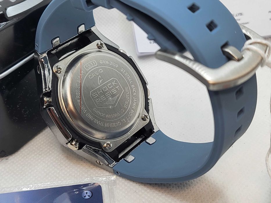 Ceas Sport Casio G-Shock RoyalOak Bleu-Alb – Nou, Garanție 2 Ani