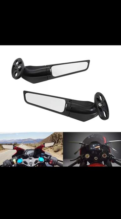 Универсални регулируеми странични огледала за пистови мотори 2бр.