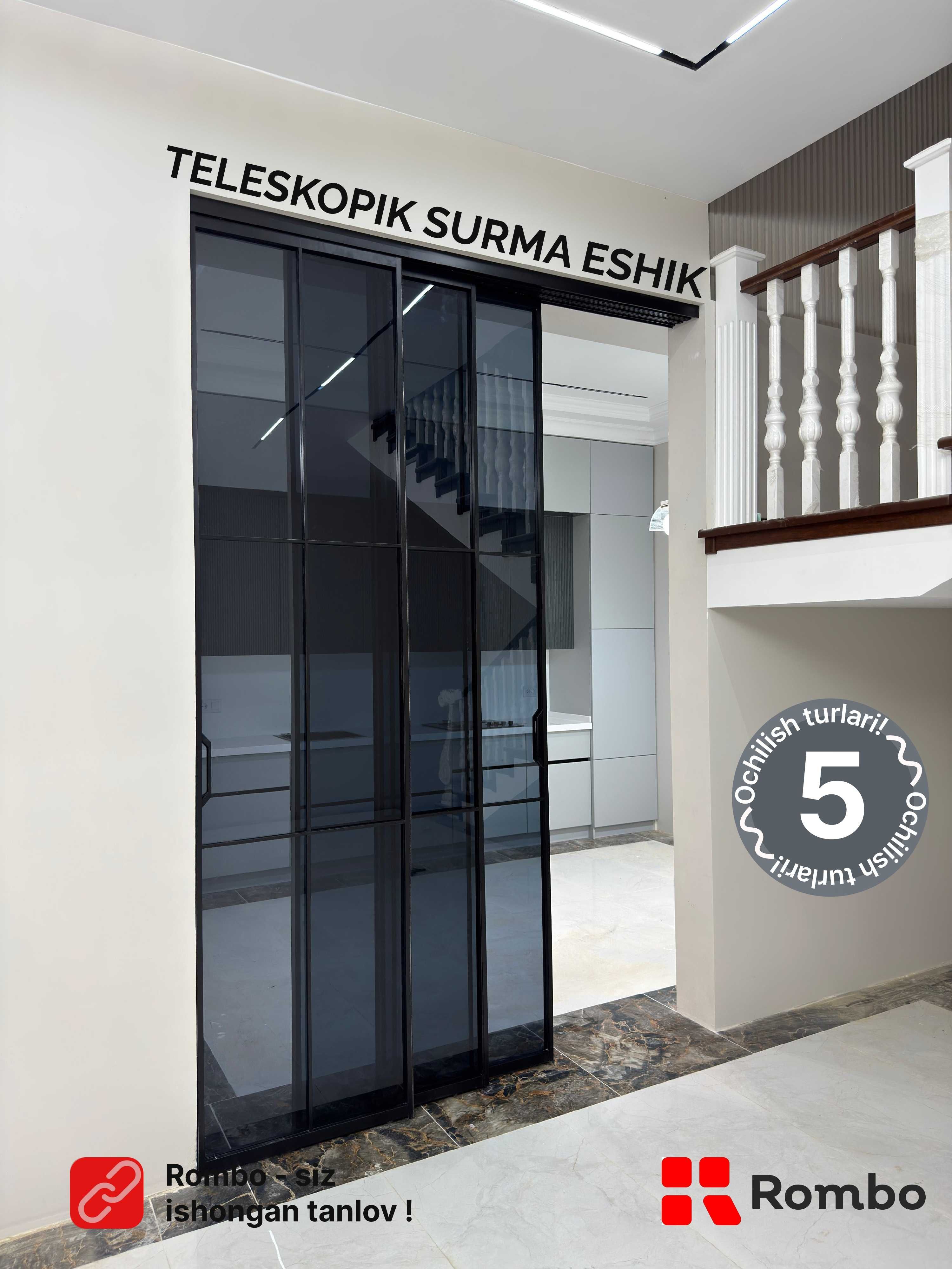 Surma eshik /  Teleskopik eshiklar