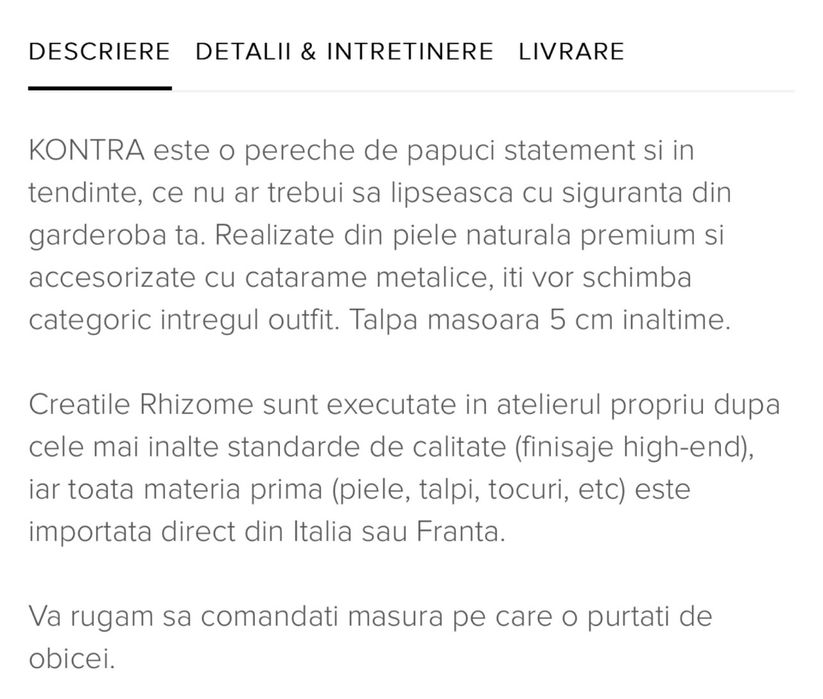 Papuci Rhizome noi