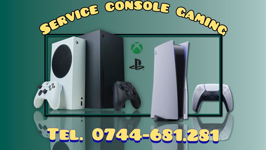 Service console jocuri, manete PS4 PS5 Playstation Xbox One, series
