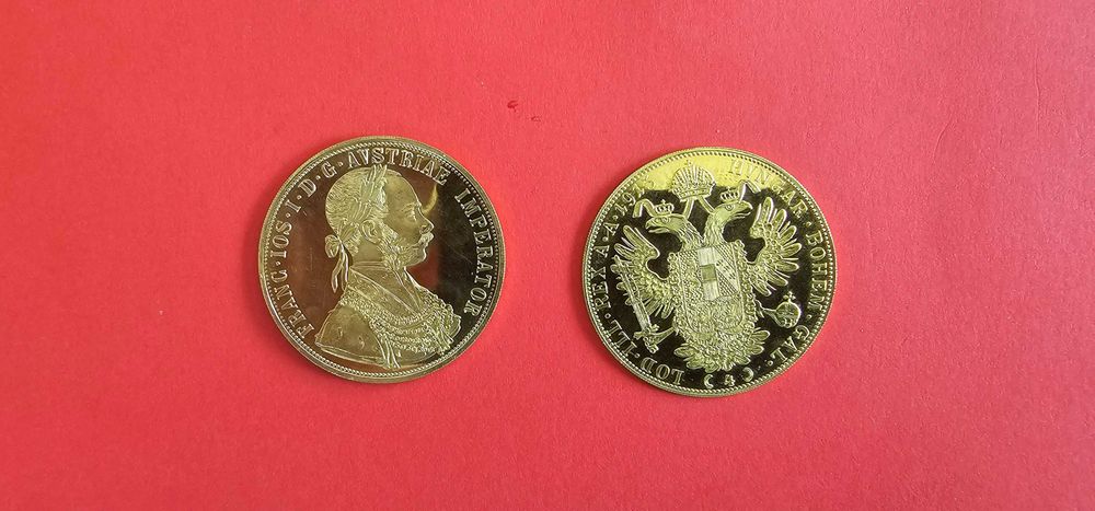 Monezi aur Austrice, Franz Ioseph, 1 Ducat & 4 Ducati