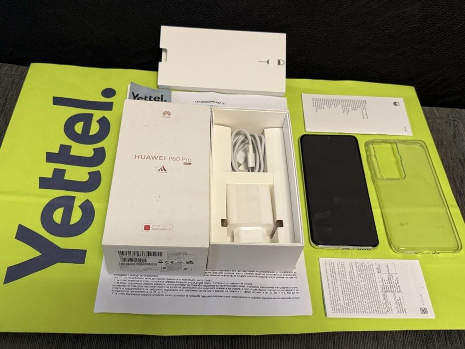 КАТО НОВ 256GB Huawei P60 Pro Yettel Гаранция 2028 Pearl / White