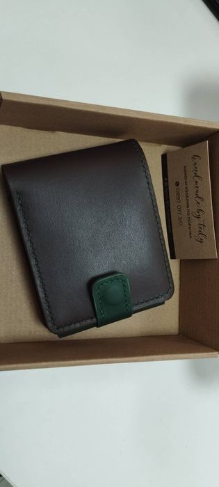 Мъжки портфейл от телешка кожа