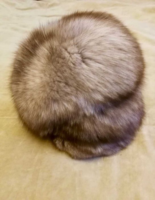 caciula vulpe alba noua