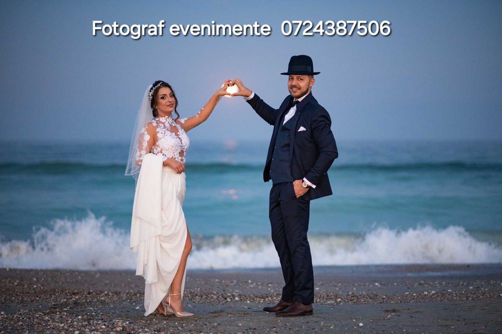 Fotograf nunta cununie botez moț judetul Constanța Prețuri Tarif Lei