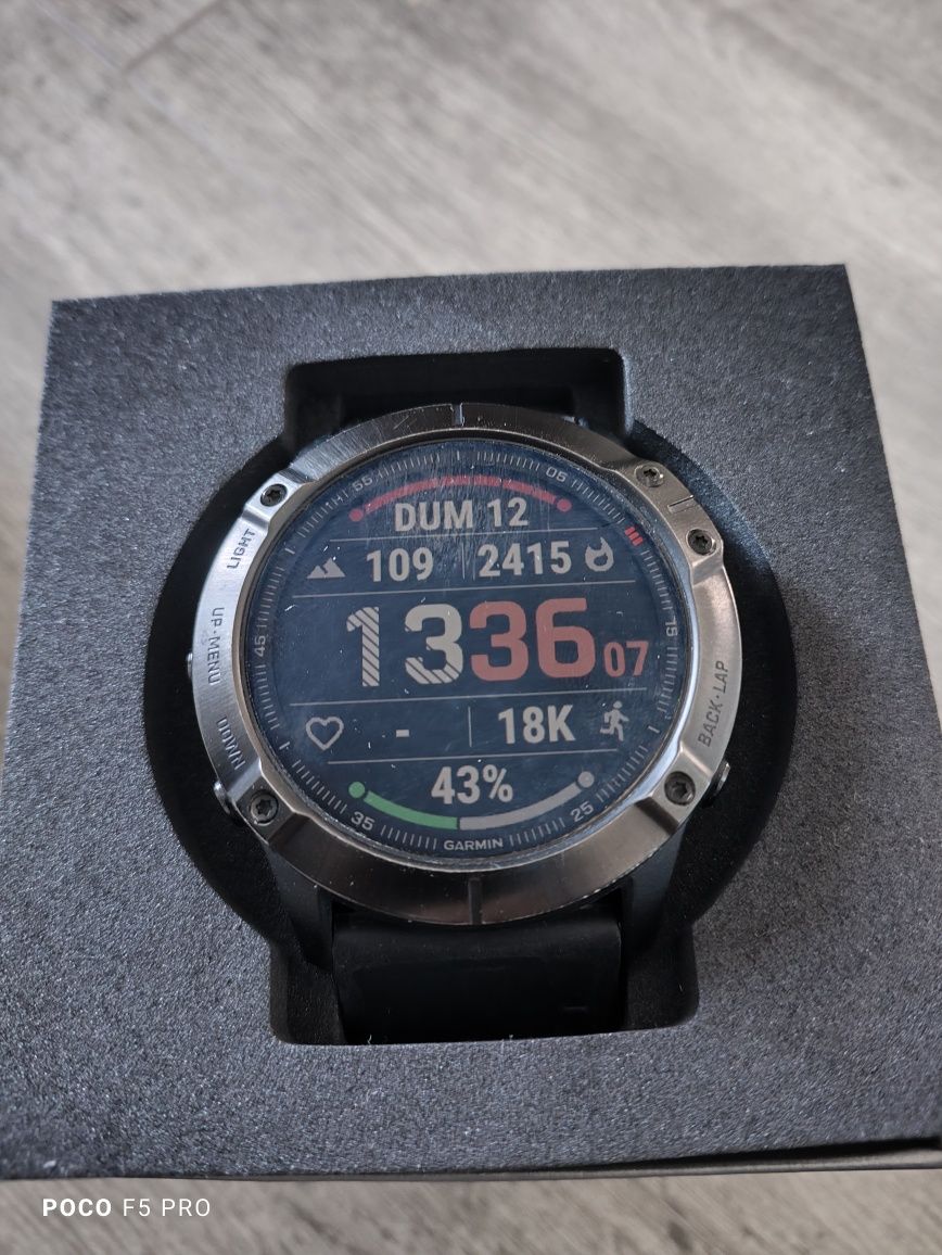 Smartwatch Garmin Fenix 6X Pro Black edition, 51 mm