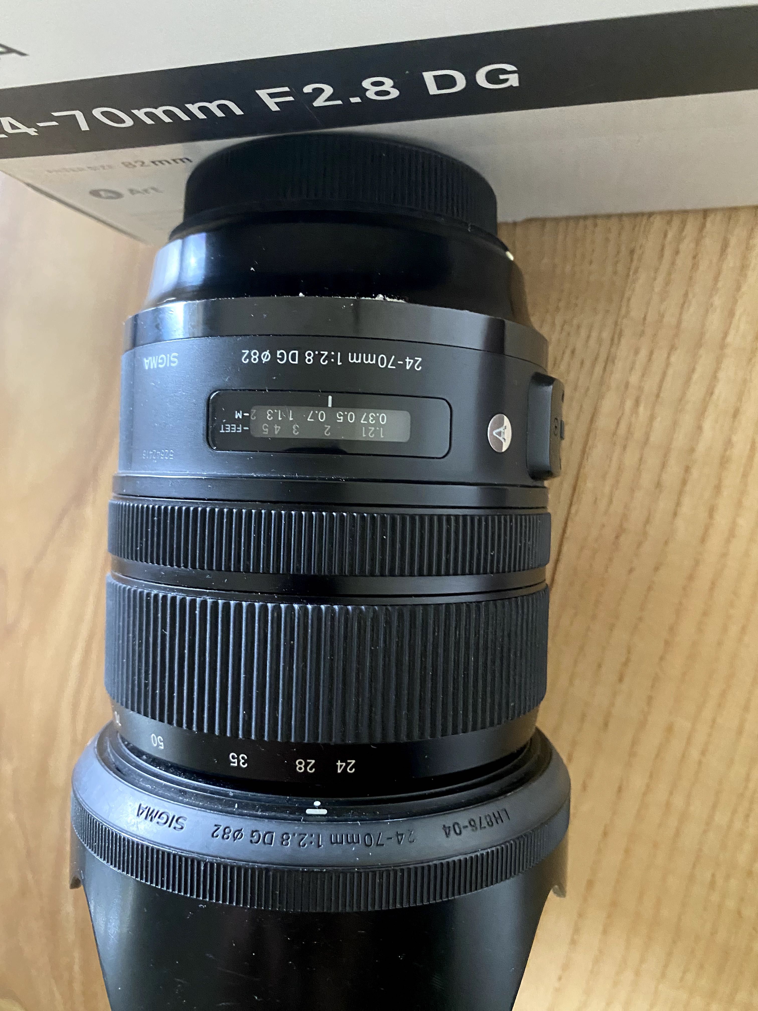 Sigma 24-70mm ART 2.8 canon ef cu garatie 12 luni