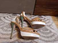 Sandale 39 cu platforma piele