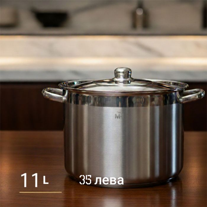 Неръждаема тенджера -  MERCURY HAUS COSMO PREMIUM – издържа натоварван