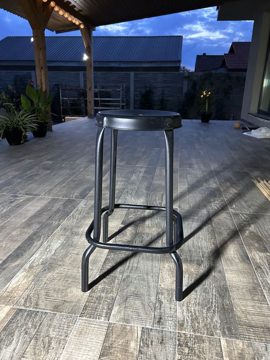 Set 6 scaune de bar IKEA RÅSKOG - culoare negru/antracit