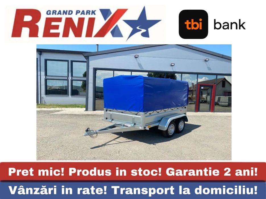 Neptun PRO Remorca 236/129/ h140  MMA750kg Remorca noua cu prelata