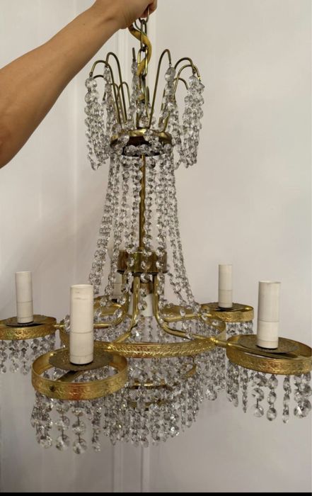 Люстра хрусталь Чехословакия 50000