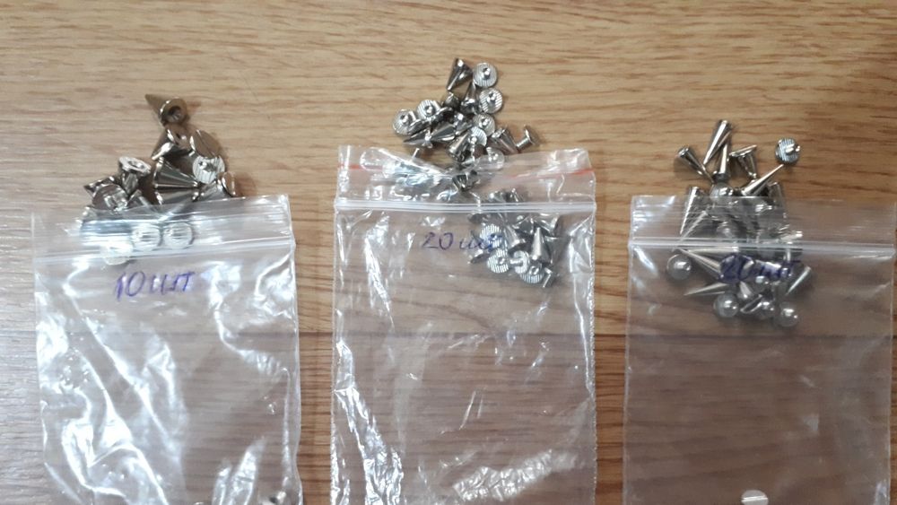 Шипы для дизайна (сумок, обуви, одежды)