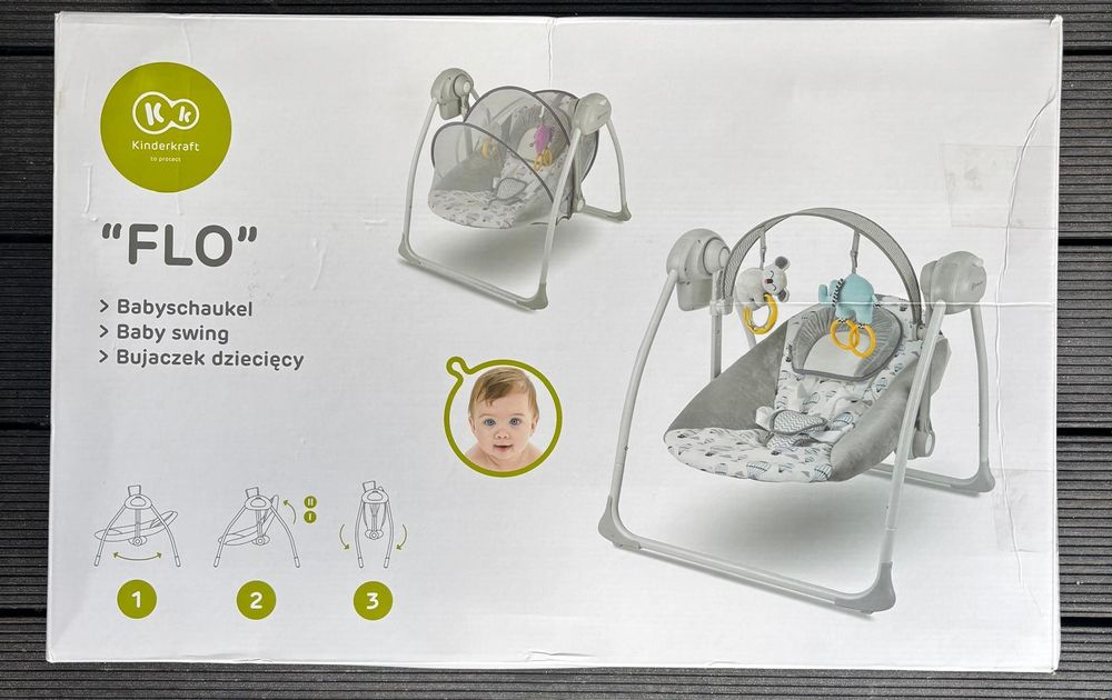 Leagăn balansoar șezlong bebeluși kinderkraft pliabil electric