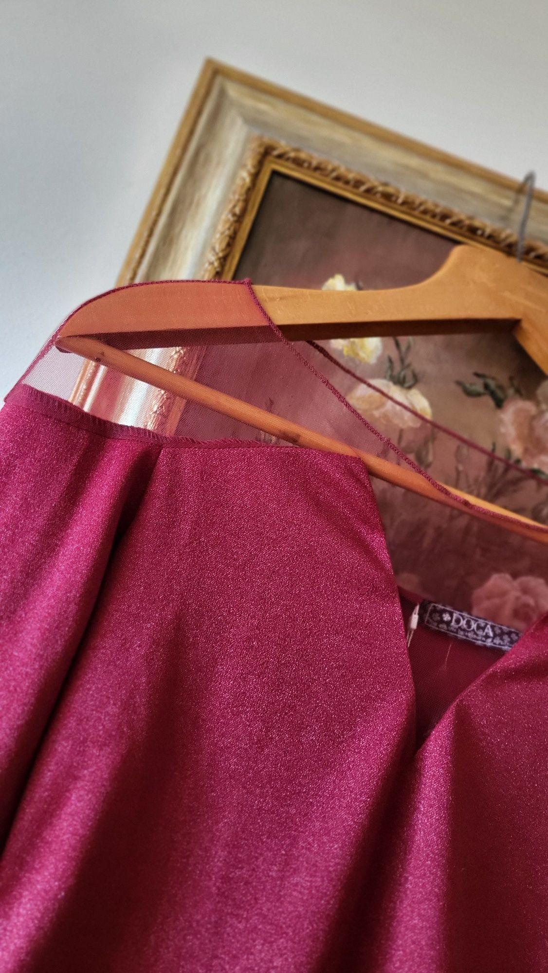 Rochie roșie Doca, cu etichetã