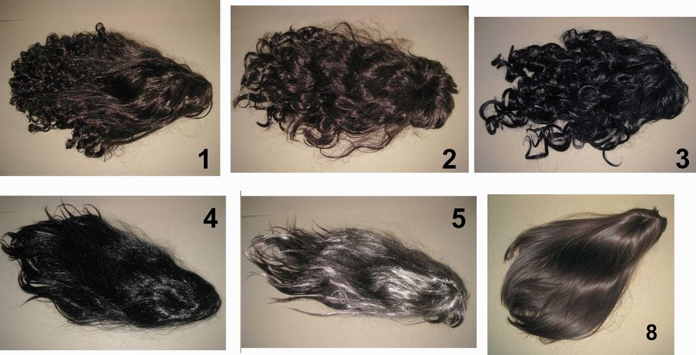 Перука изкуствена коса дълга права къдрава вълниста