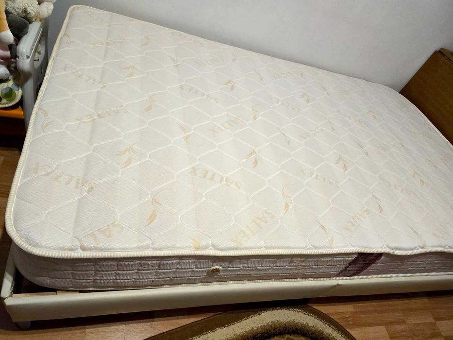 Saltea 120x200 Super Ortopedica, arcuri otel carbon, 2 fete vara/iarna