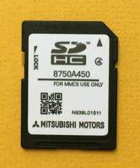 2024 Mitsubishi MMCS E-11 E-12 W-13 Sd Card ЕВРОПА 8750A450 Оригинална
