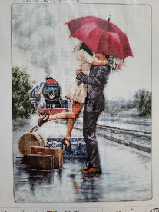 Set de brodat în cruciuliță Luca-S