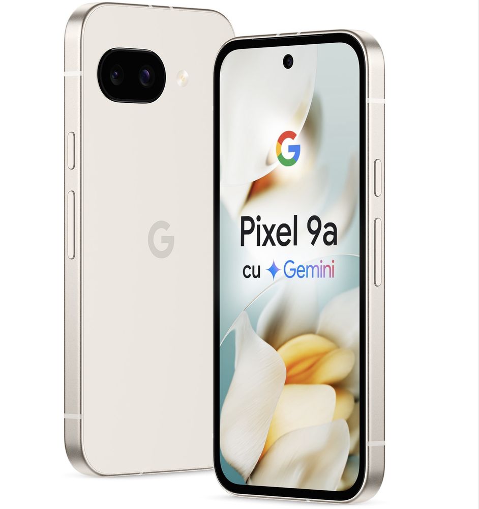 НОВ!!! Google Pixel 9a, 128GB, 8GB RAM, 5G, Porcelain
