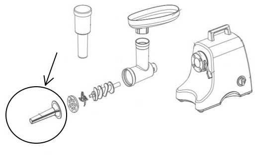 Насадка на мясорубку для колбасы.