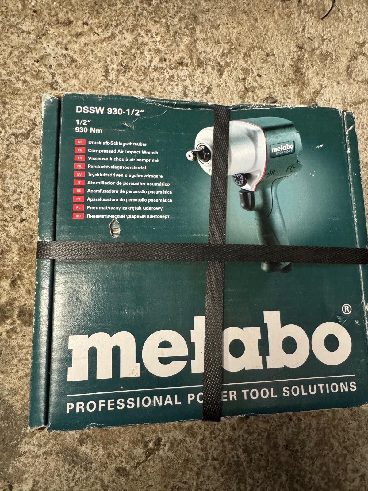 Чисто нов пневматичен гайковерт Metabo DSSW 930-1/2“