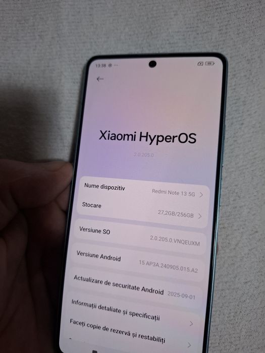 Redmi Note 13 5g 256/8+4 GB ram