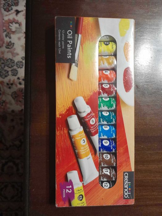 Маслени бои  12 мл, 12броя