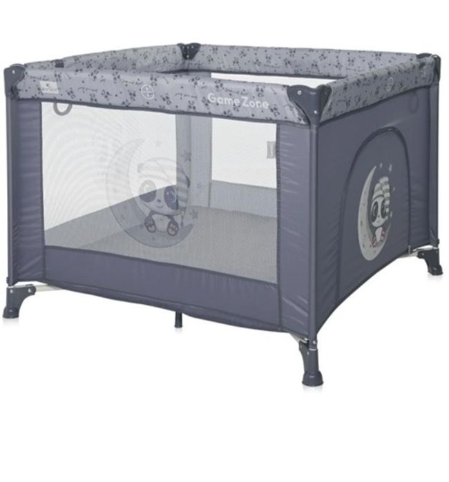 Tarc de Joaca Lorelli Game Zone 100x100 cm Cool Grey Pandas