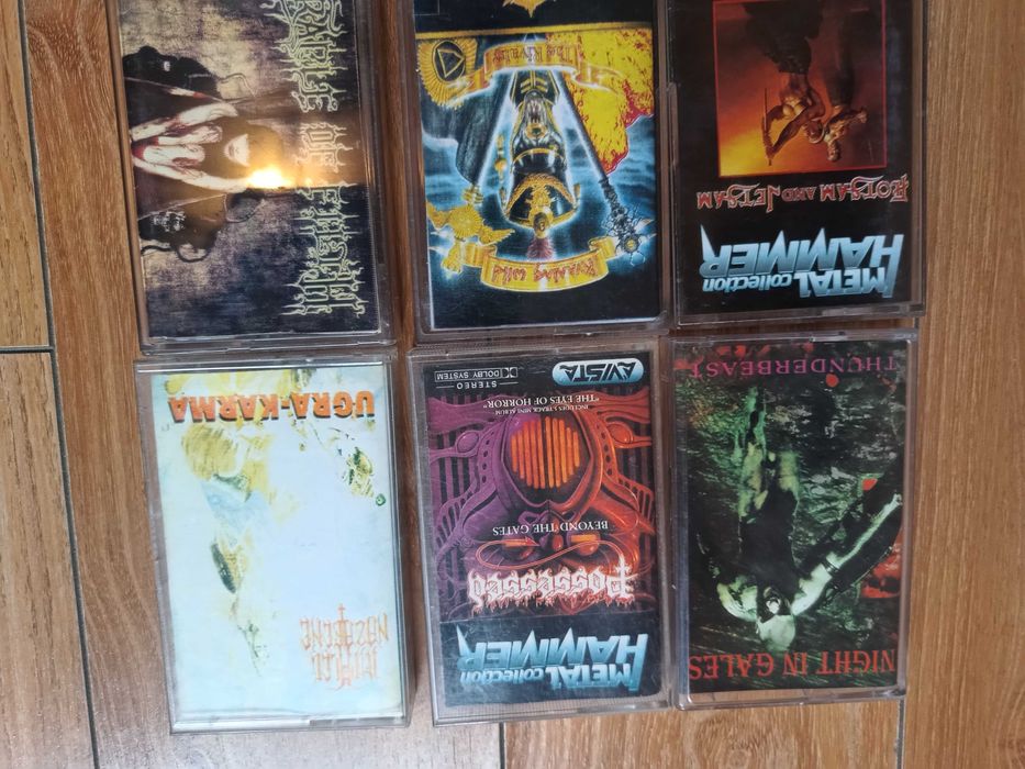 Colecție 8 casete audio muzica ROCK/Heavy metal, anii'90