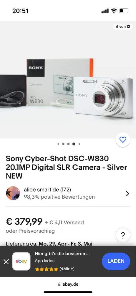 Sony aparat foto