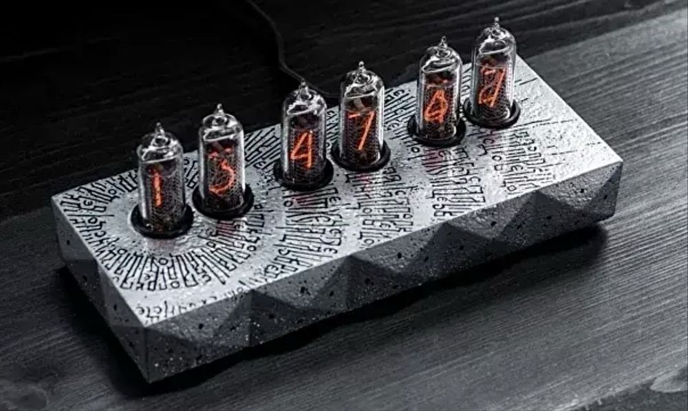 газоразрядные часы | ручная работа | past indicator