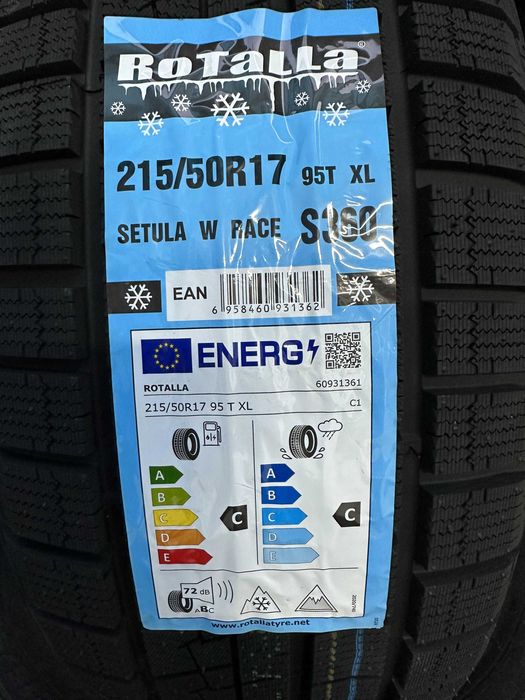 Нови Зимни Гуми ROTALLA SETULA W RACE S360 215/50R17 95T XL НОВ DOT