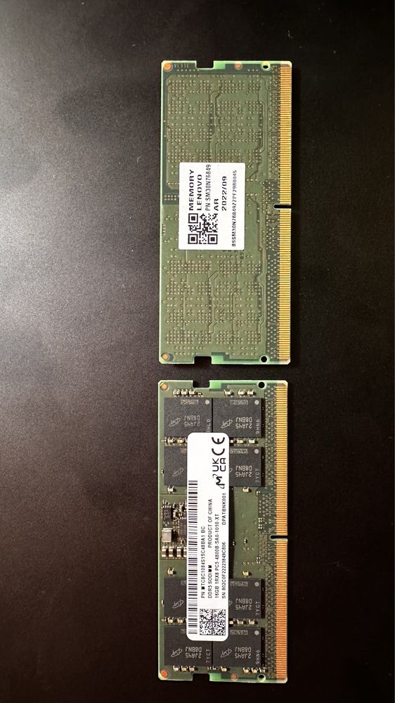 32GB Lenovo За Лаптоп 2x16 DDR5 на 4800MHz