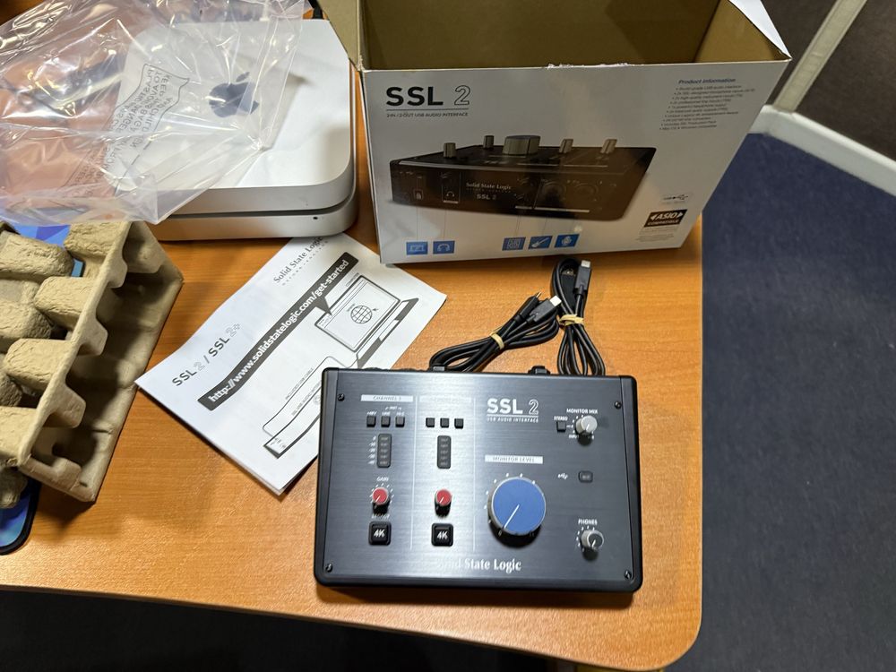 Кәсіби SSL 2 MKII аудио интерфейсі звуковой карта