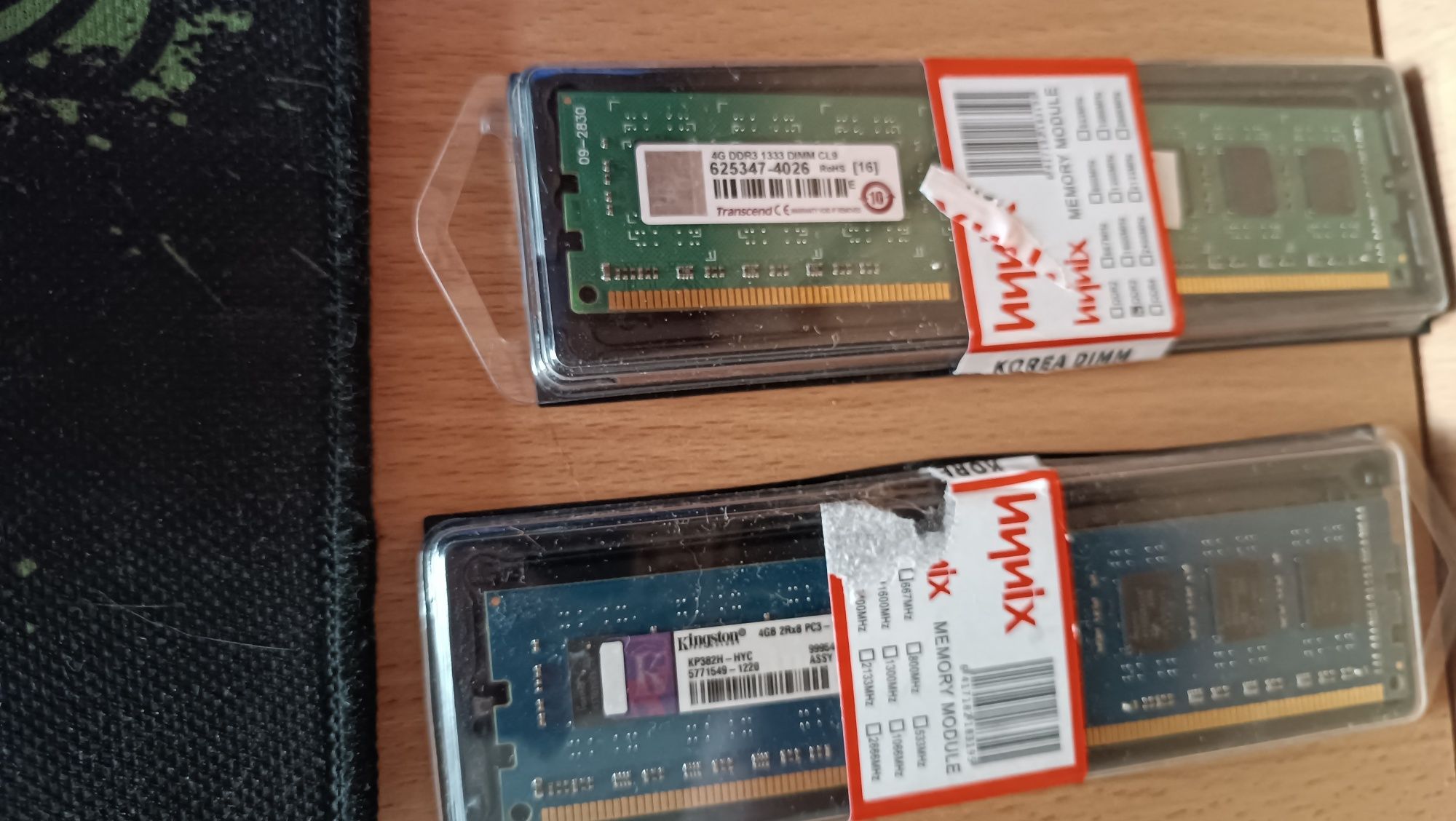 продам оперативную память ddr3 1333 2x4gb