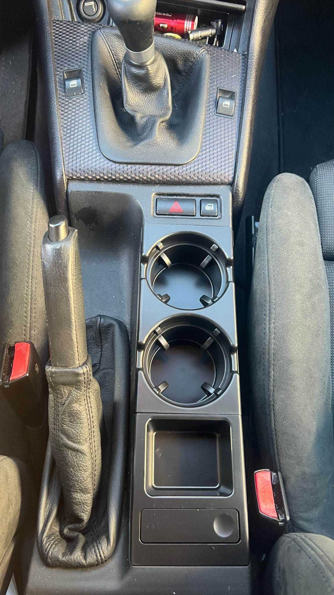 Suport Pahare si Monede compatibil cu BMW  E46 negru/carbon