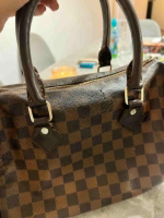 Geantă tip Louis Vuitton Speedy Damier, stare uzata